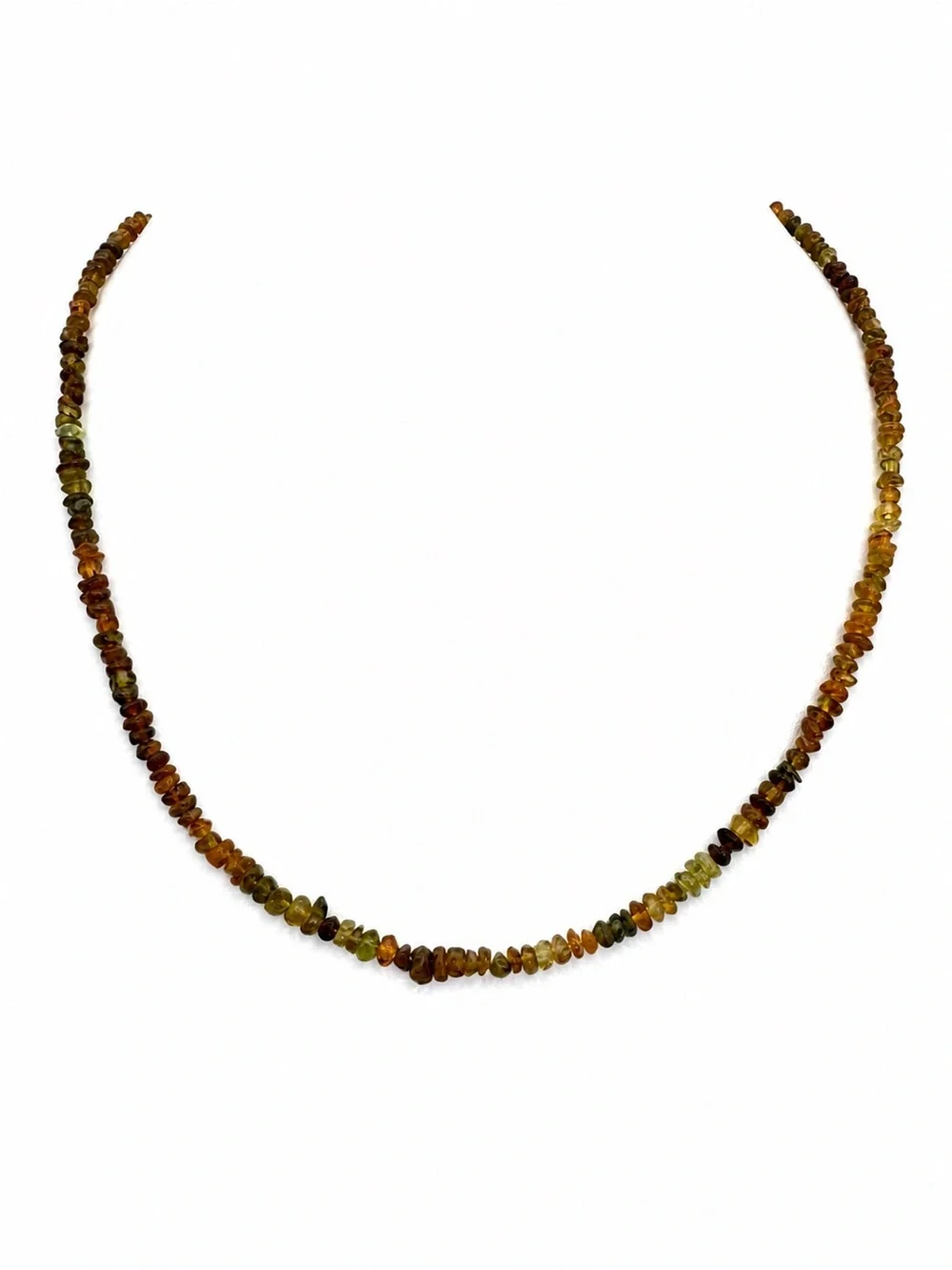 Venus and Vulcan rainbow materials necklace