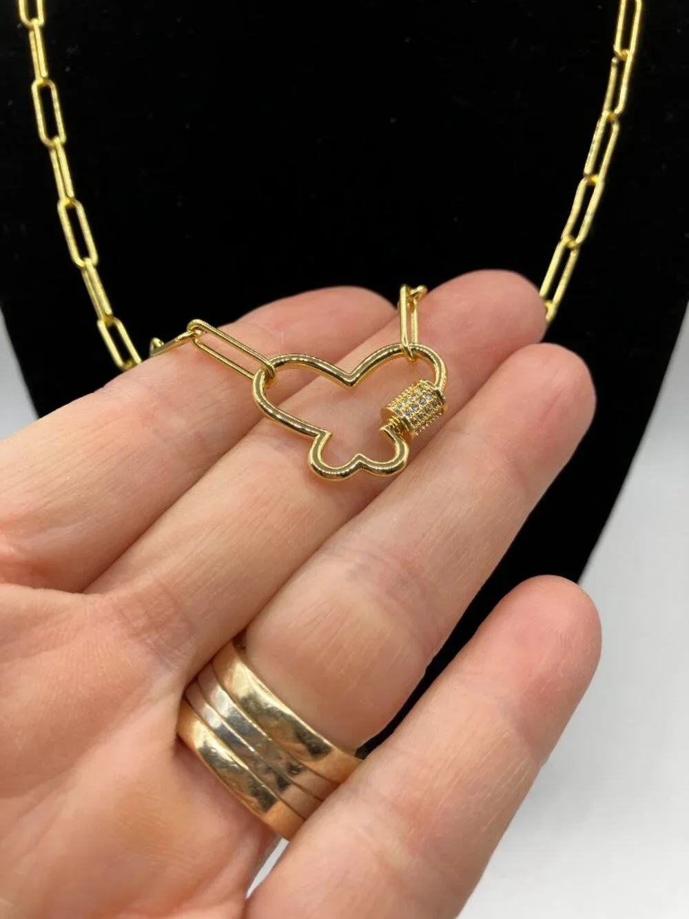 Hand Crafted shown opens let