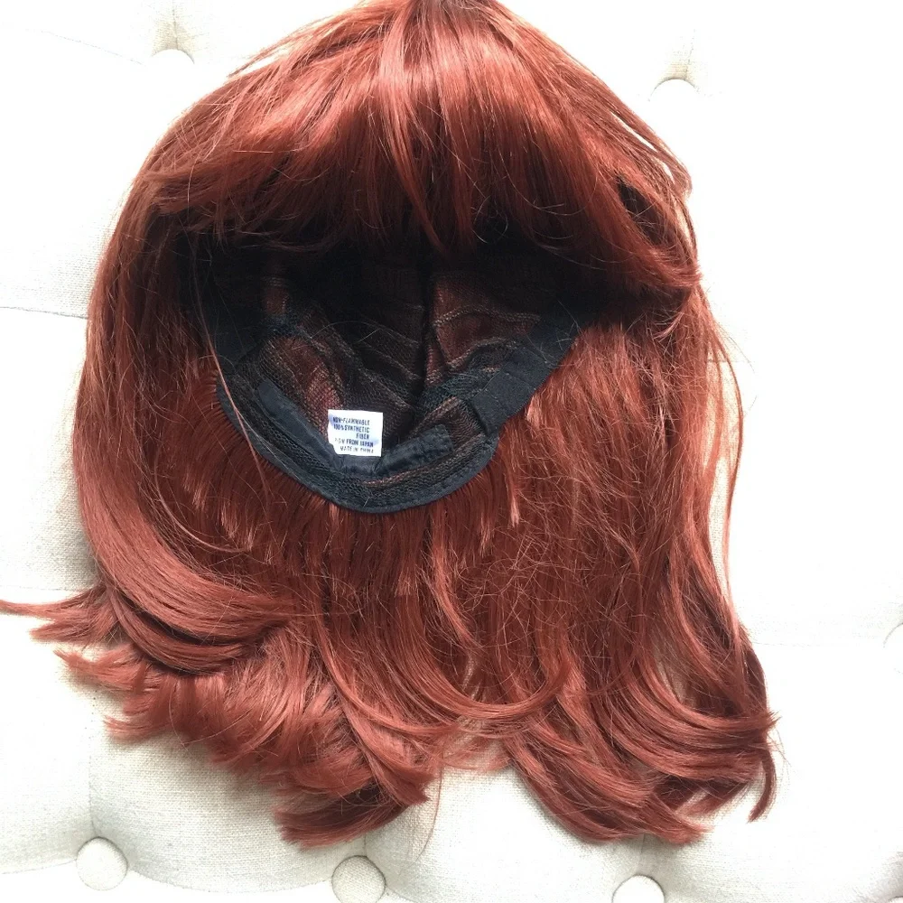 Wig ~ short red hair with bangs