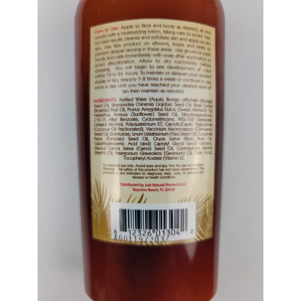 Just Nutritive sunless tanning