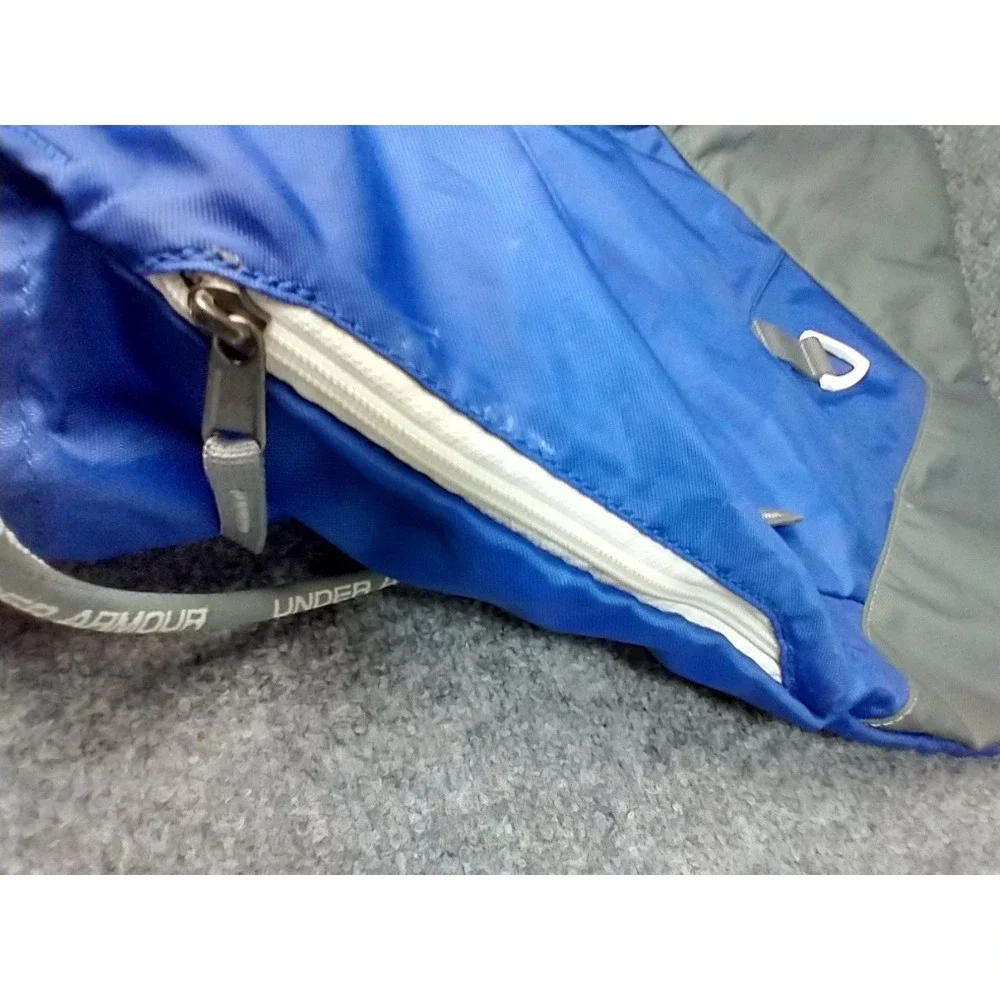 Under Armour Drawstring Sackpack Royal Blue Grey Cinch Bag Backpack Gym Sport