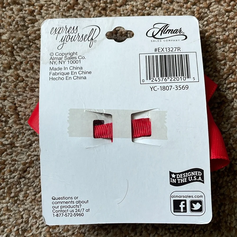 Girl’s Red Hair Bow