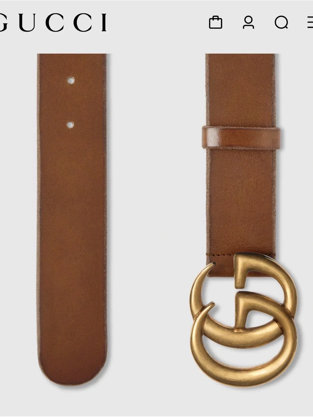 Gucci classic belt