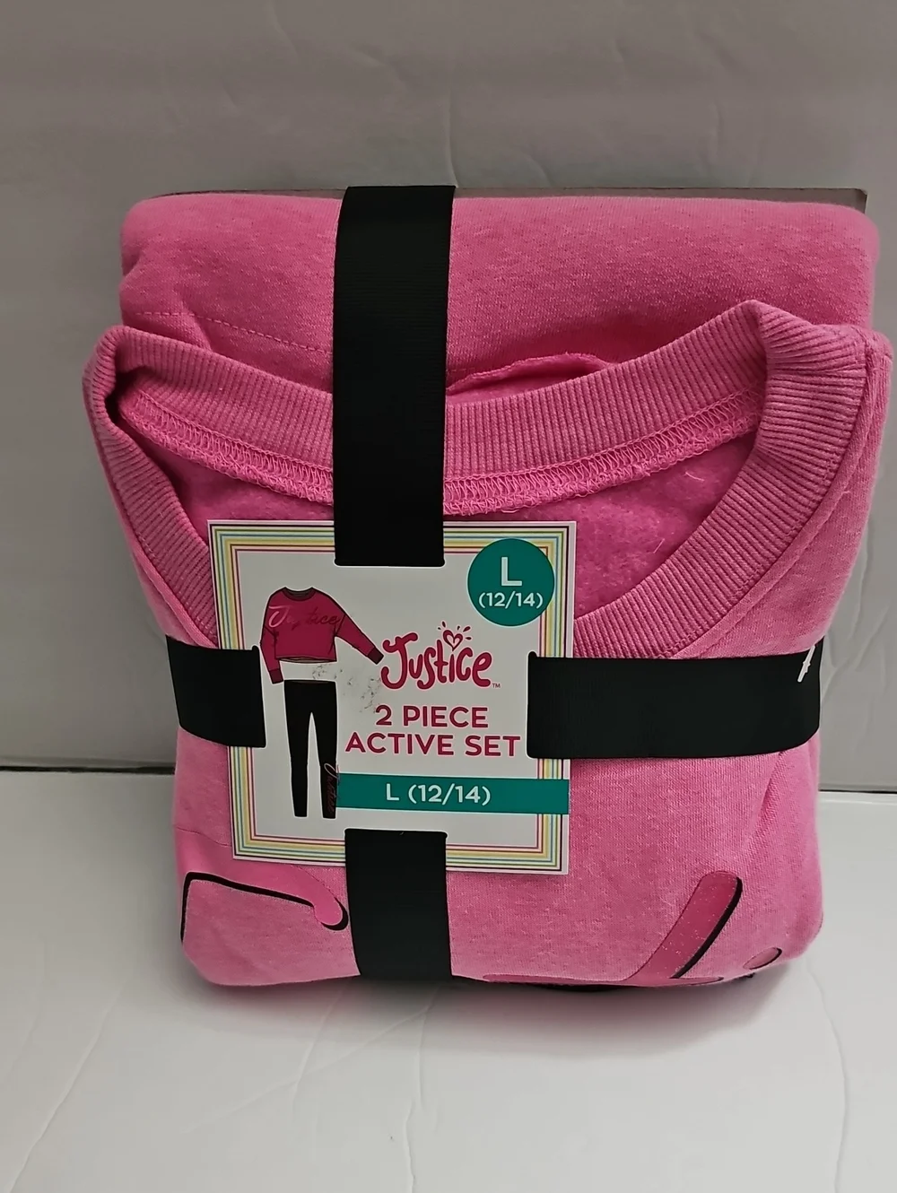 Justice Bright Pink 2-Piece Active Set