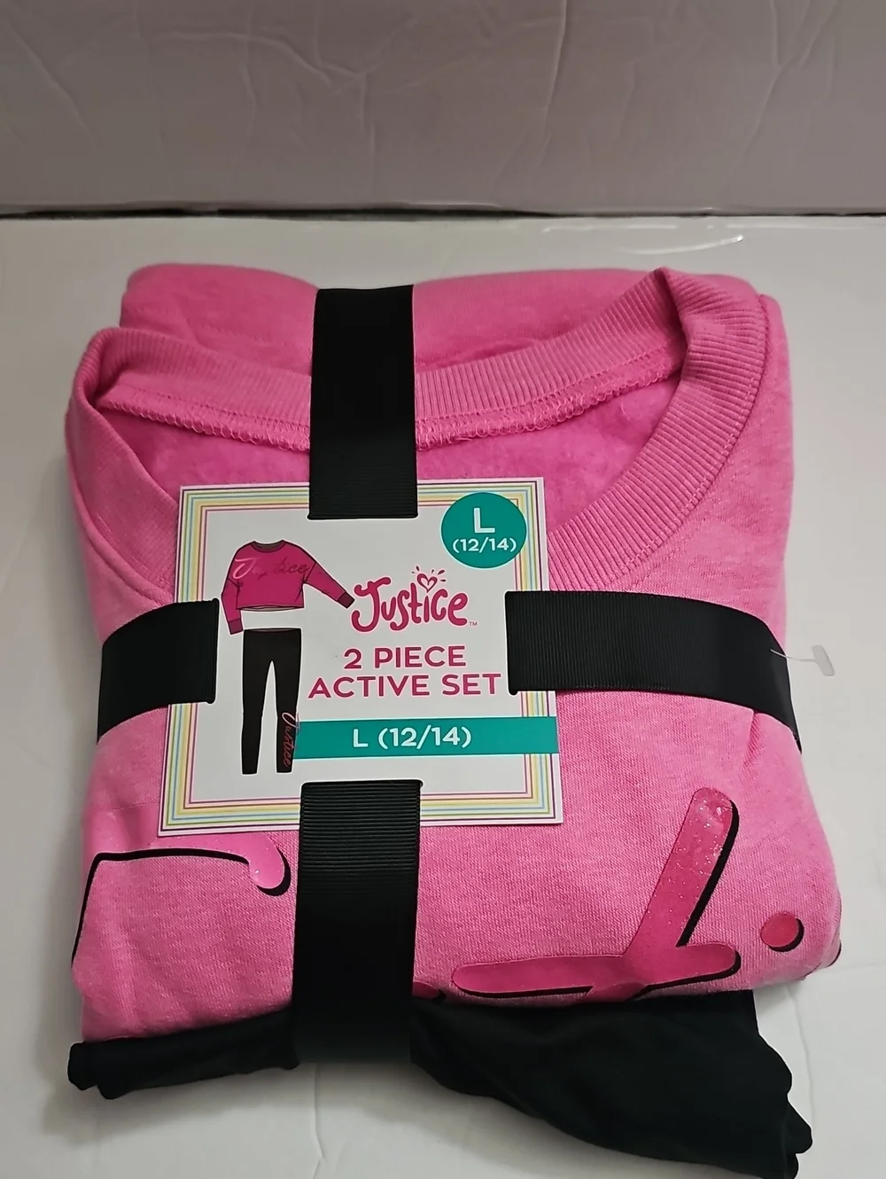 Justice Bright Pink 2-Piece Active Set