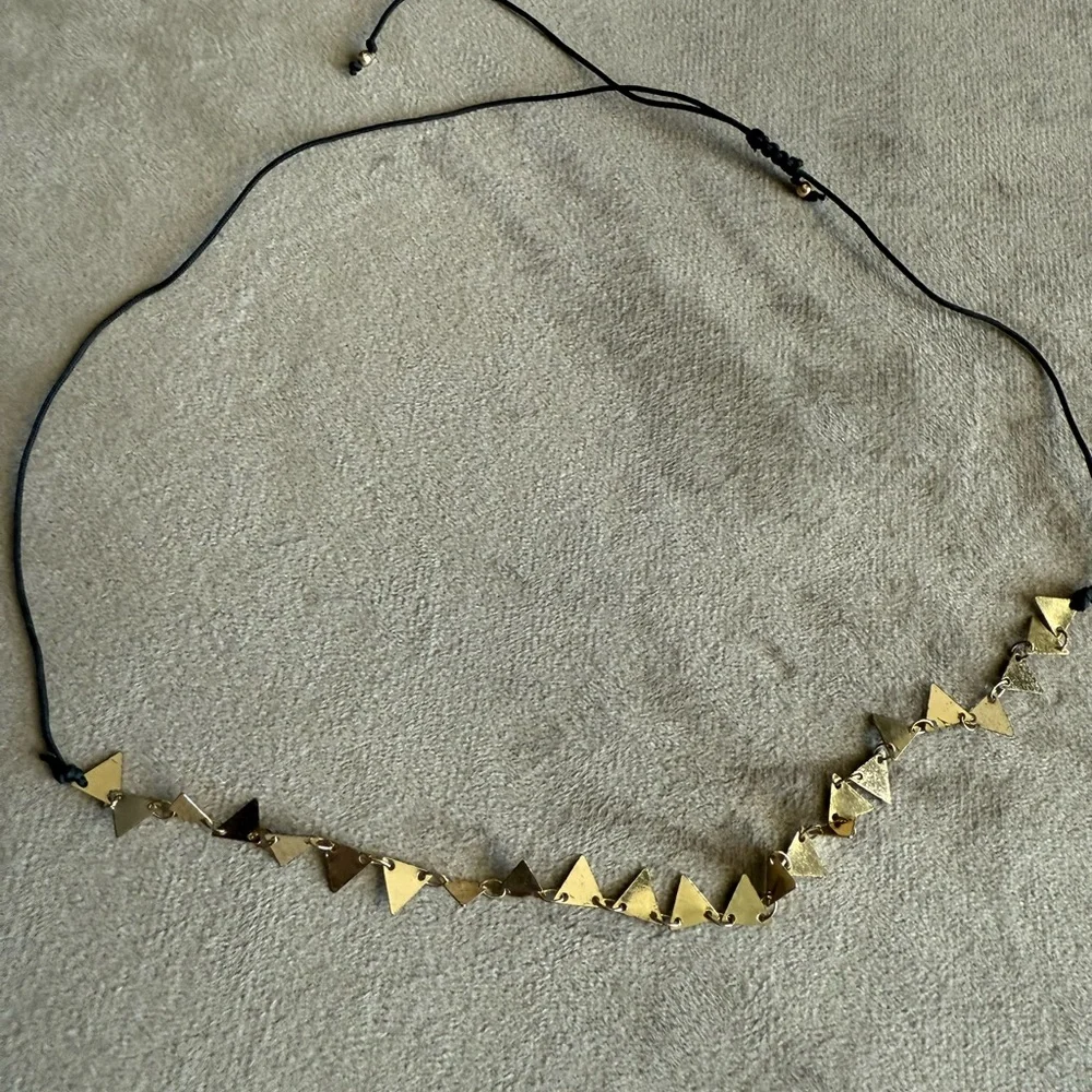 Gold Triangle Necklace