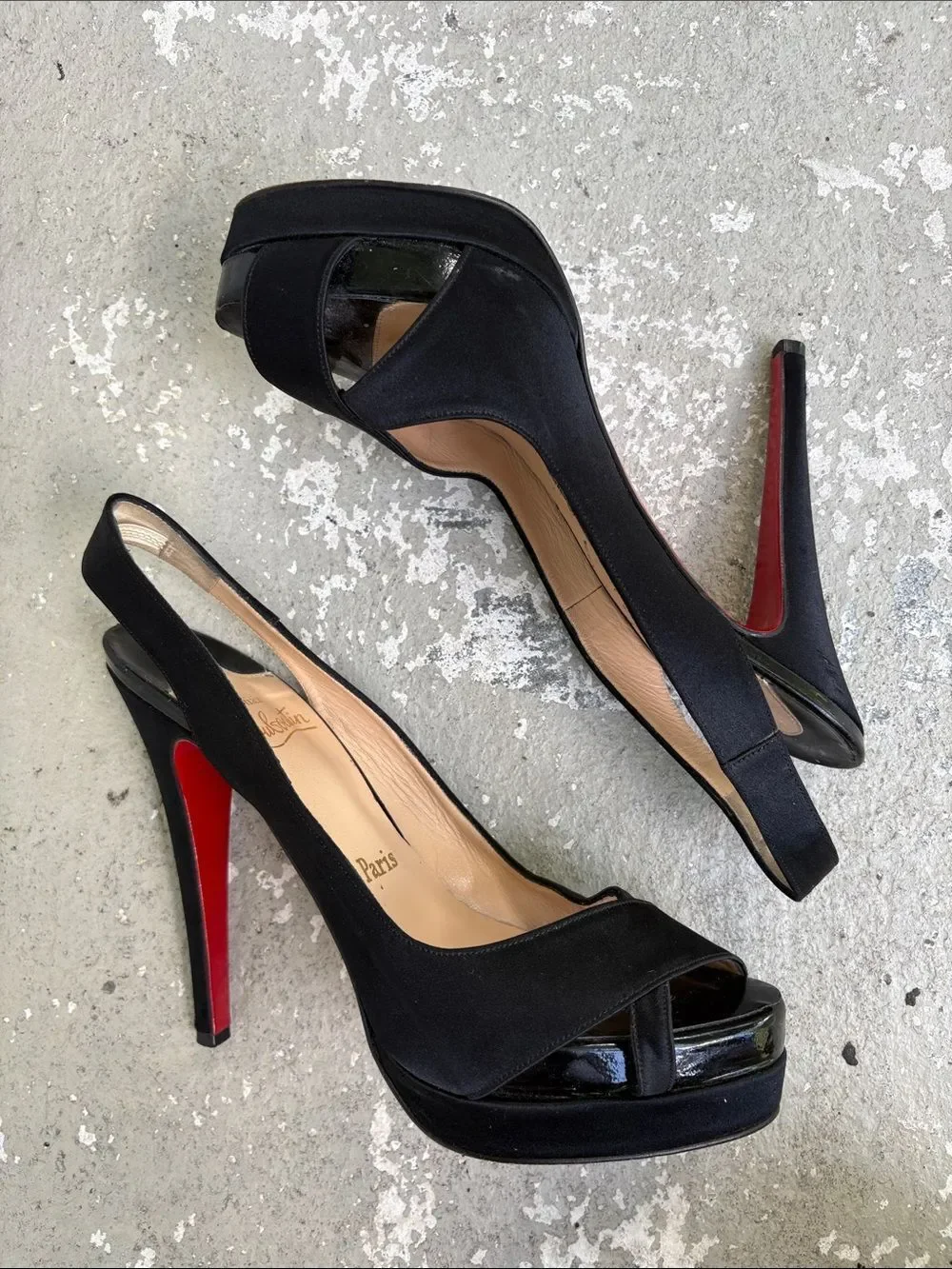 Christian Louboutin Very Croise sling back heels
