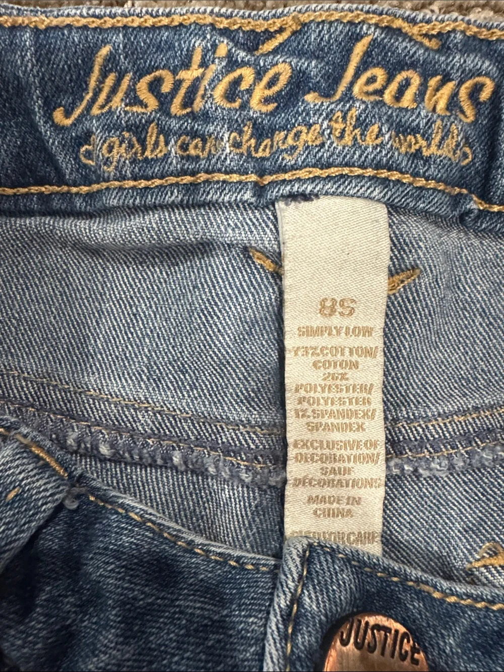 Justice excellent jean shorts