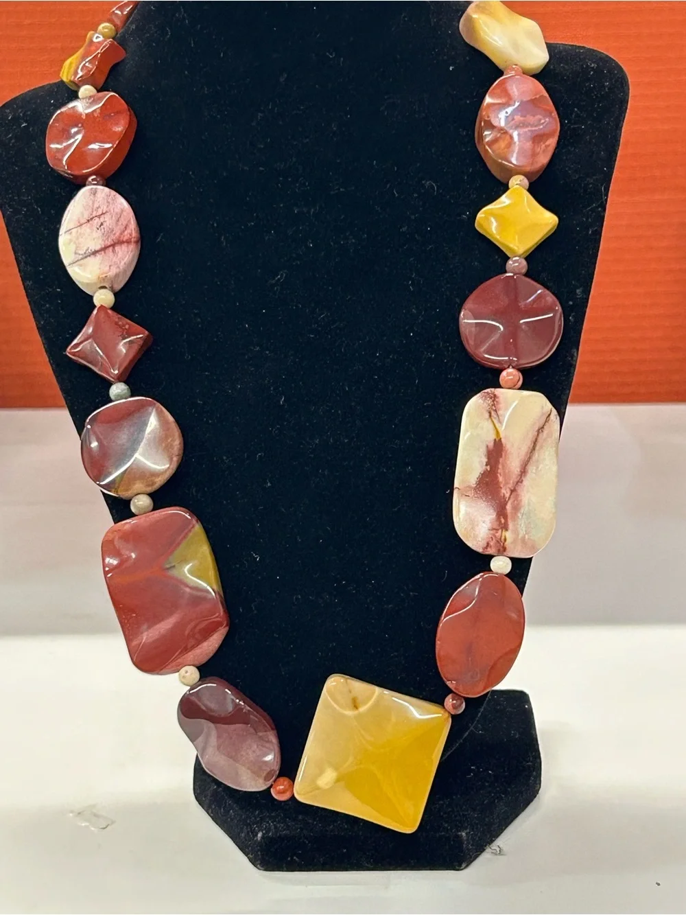Jay King Mine Finds Mookaite Jasper chunk statement necklace