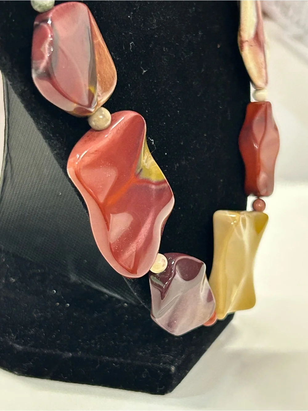 Jay King Mine Finds Mookaite Jasper chunk statement necklace
