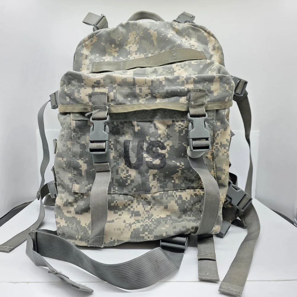 Military-Style Digital Camo Backpack – Gray