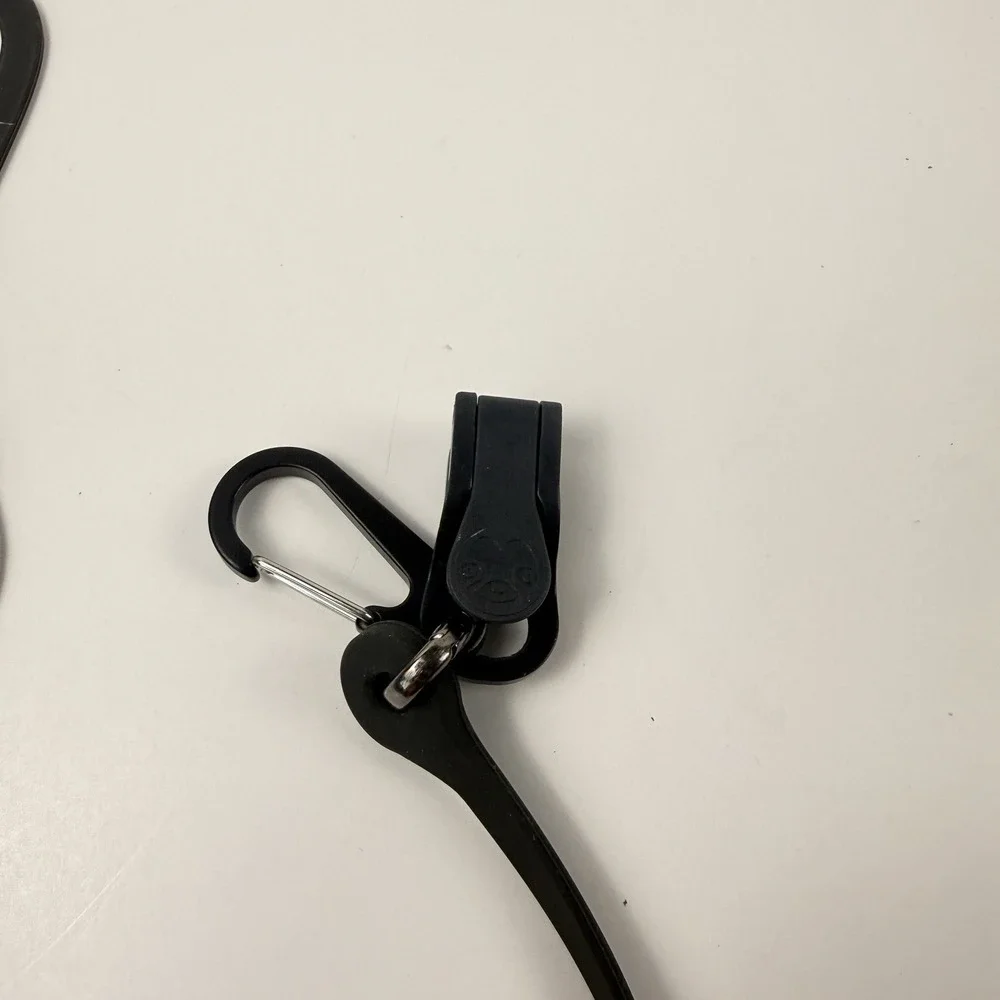 Hangtime Koala Phone Holder Stretchy Harness w/ Tether Clamp Carabiner Black
