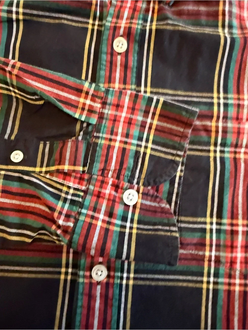J.Crew Flex Washed Slim Untucked Plaid Button-Down Shirt – Men’s Large