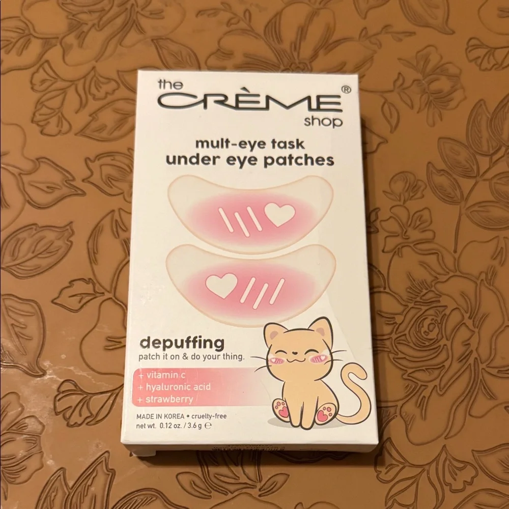 5/$25 The Crème Shop Pink Under Eye Patches 🆕