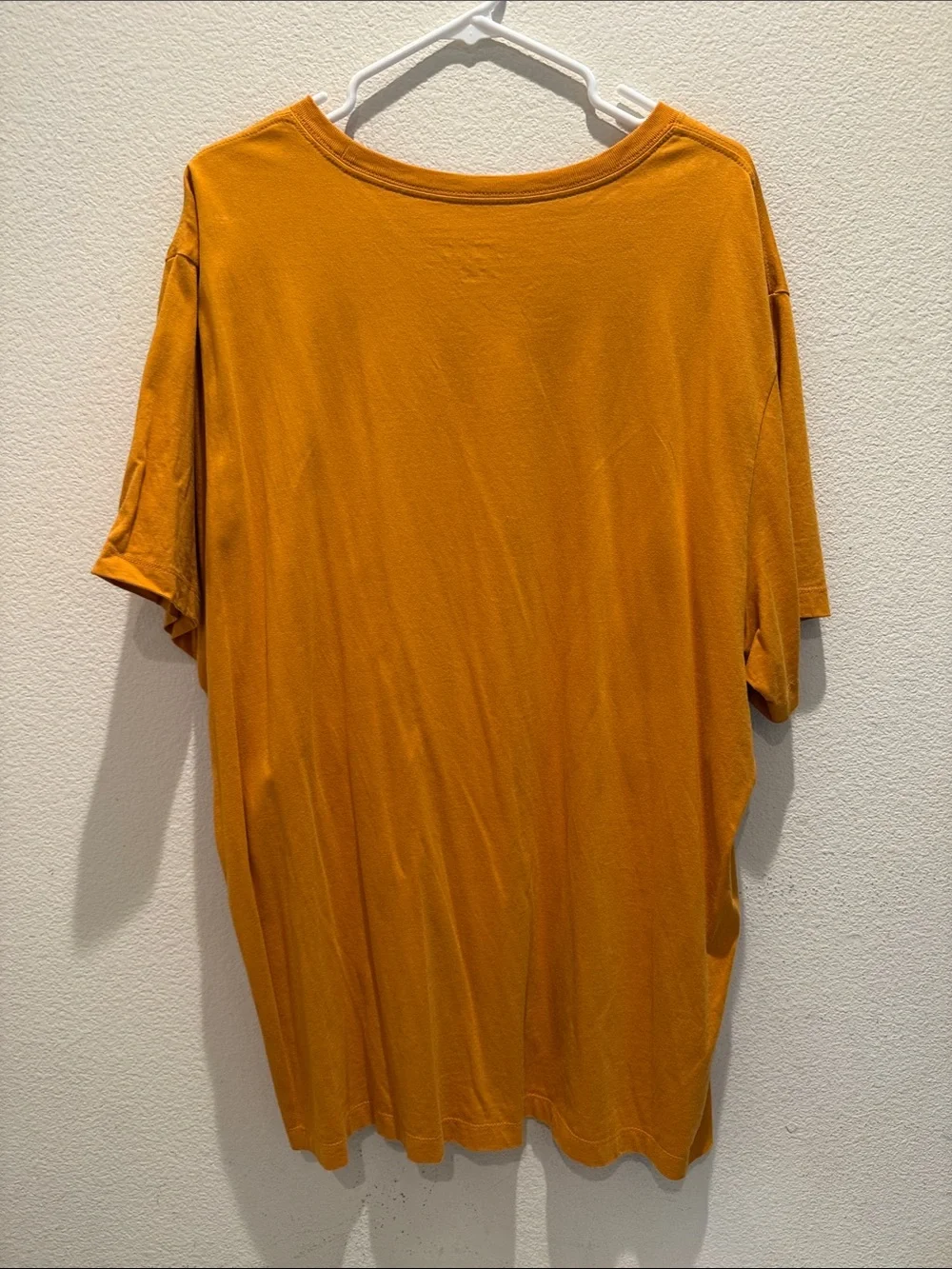 Jordan Men's Orange Crewneck Short Sleeve Tee with Black Jumpman