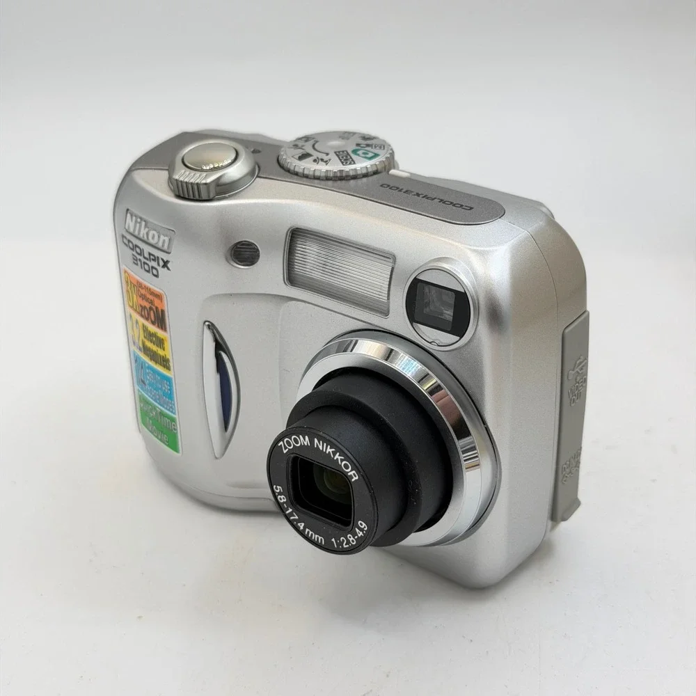 Nikon Coolpix 3100 Digital Camera Silver 3.2MP 3x Optical Zoom Boxed Bundle