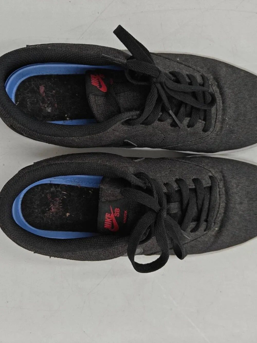 Nike SB Check Solar Canvas Black White Men’s 10.5 843896-007 Skate Shoes
