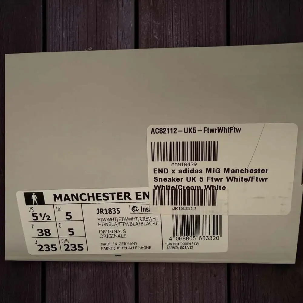 adidas end manchester