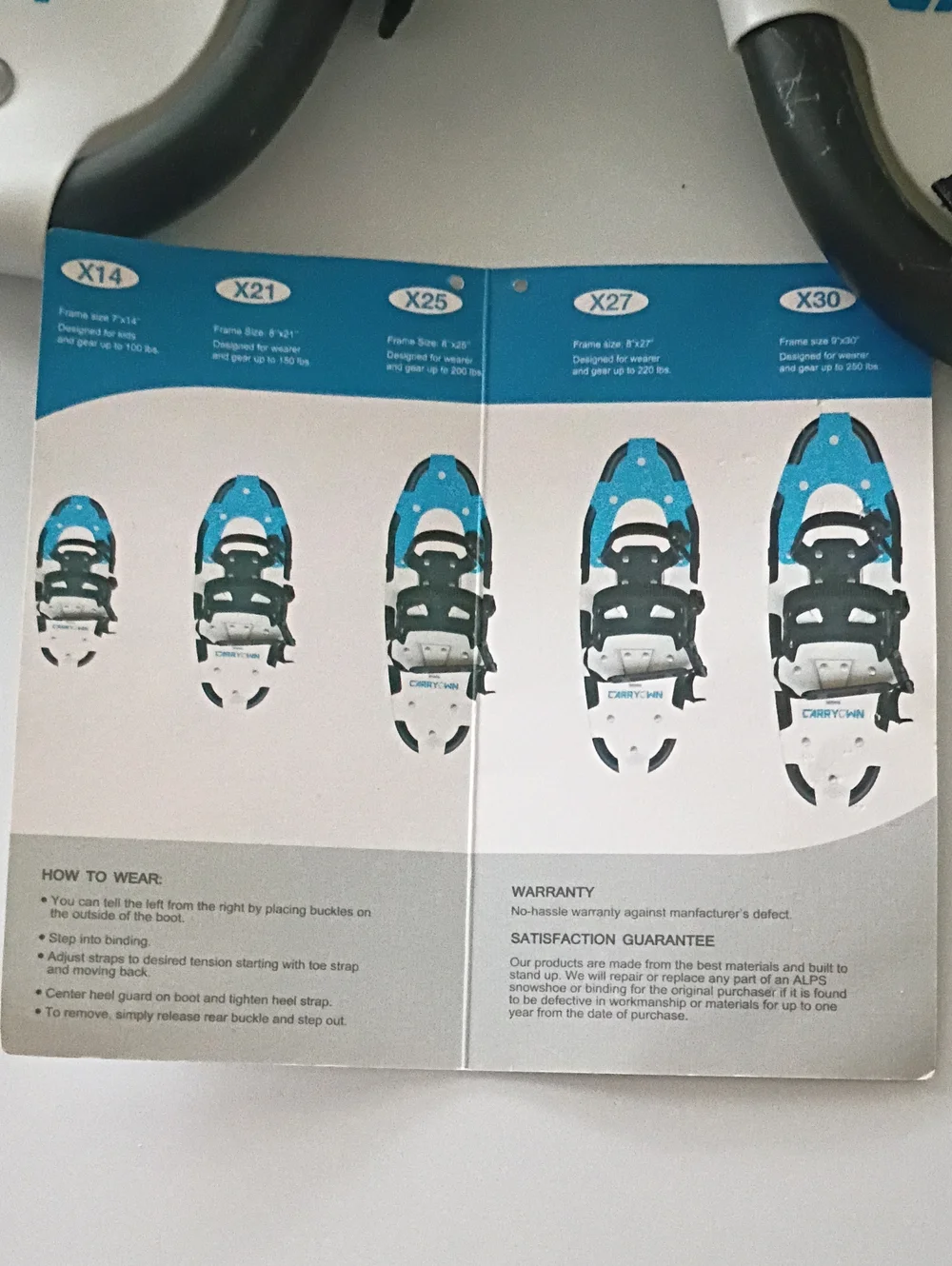 CarryOwn 714 snowshoes