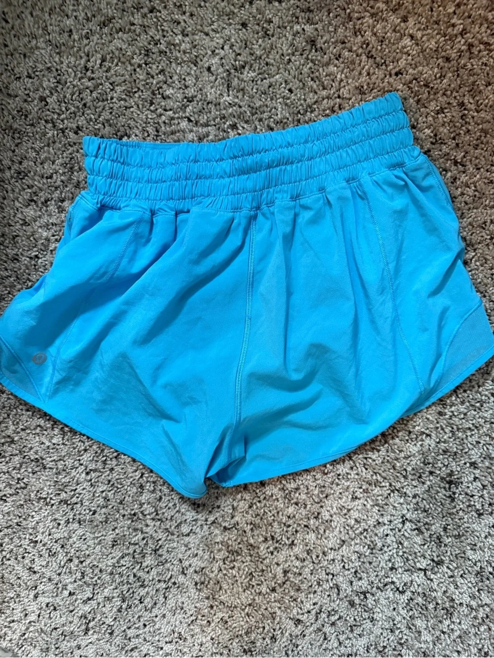 Size 4 Hotty Hot lululemon athletica Women’s Athletic Shorts - Bright Aqua Blue