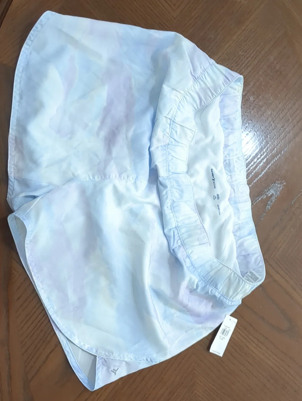Old Navy Active Pastel Tie-Dye Shorts in Light Blue and Lavender