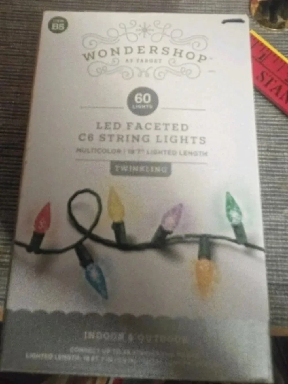 New Wondershop 60ct LED C6 String Lights Red Holiday TARGET