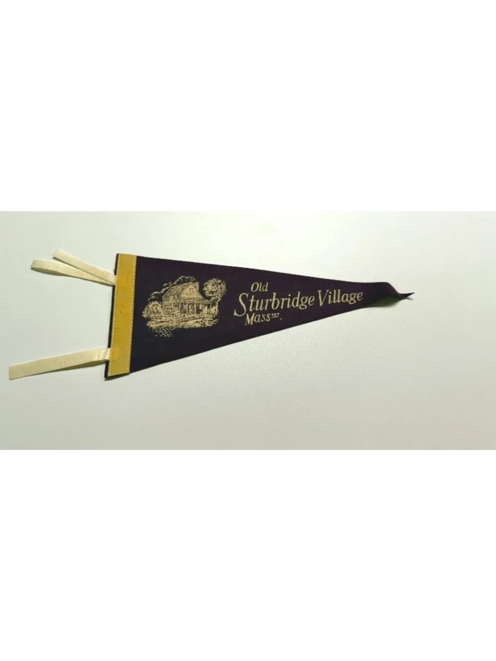 Vintage Old Sturbridge Village Massachusetts pennant