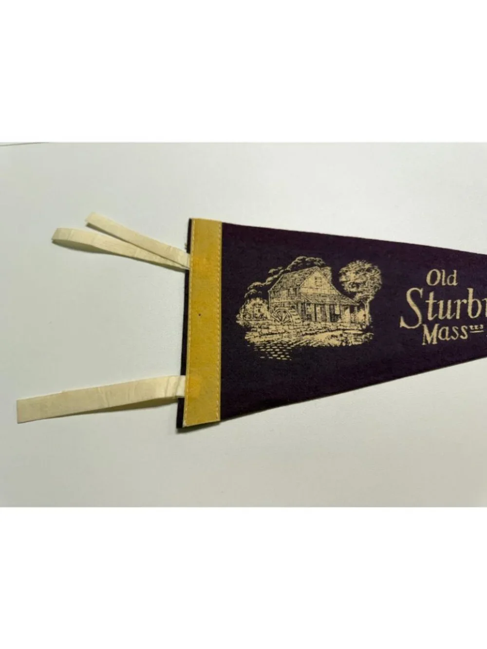Vintage Old Sturbridge Village Massachusetts pennant