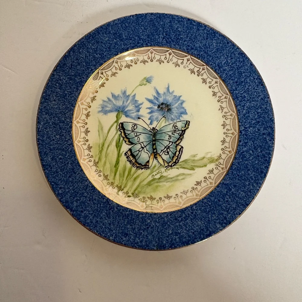 Vintage Steubenville Butterfly Decorative Plate
