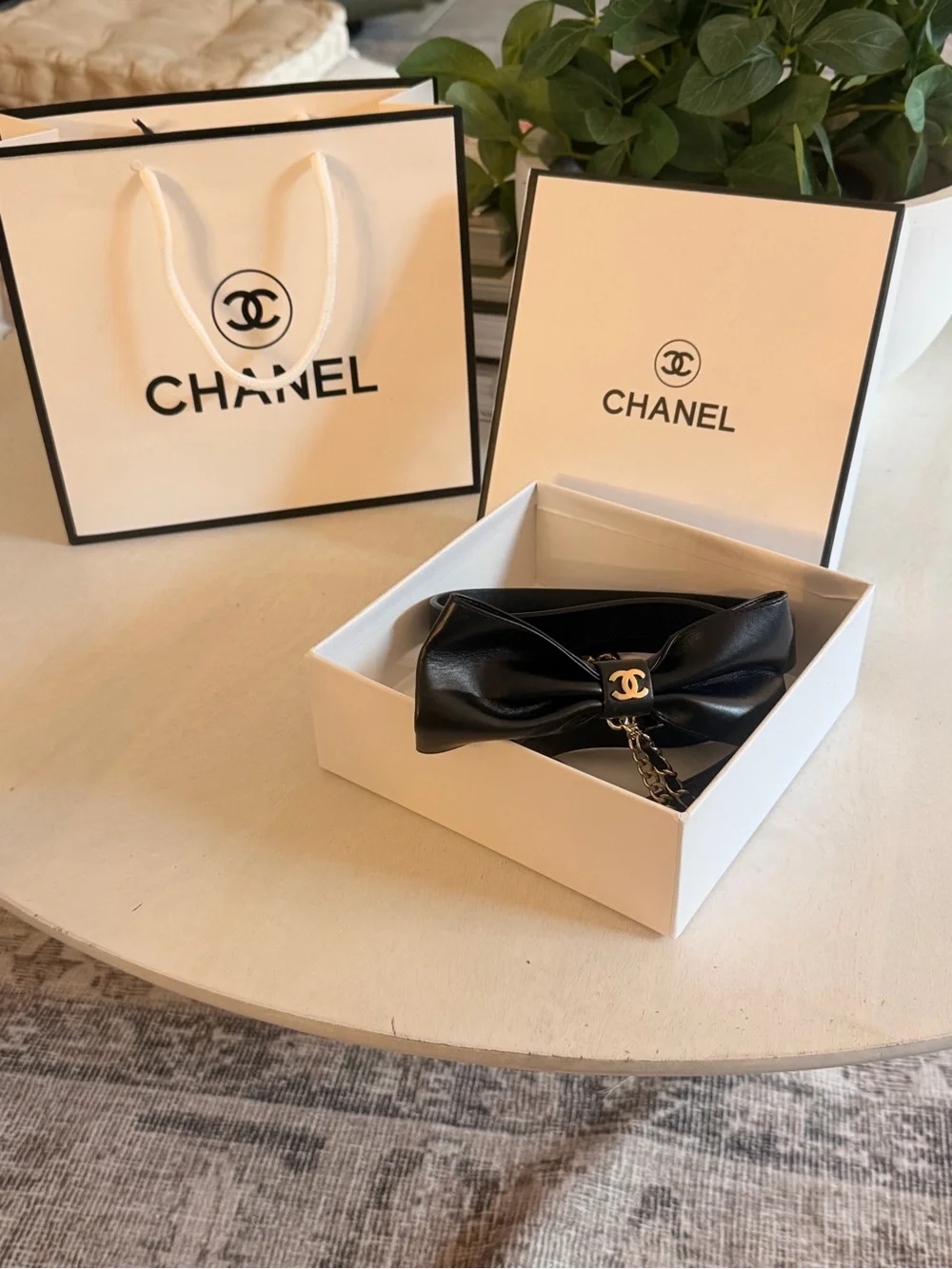 CHANEL sleek black