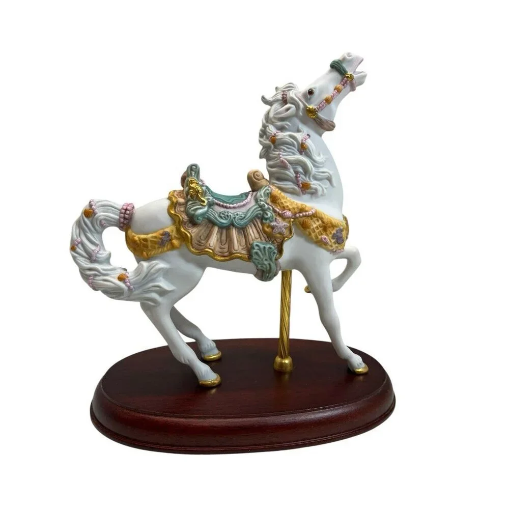 Lenox 24k horse stands