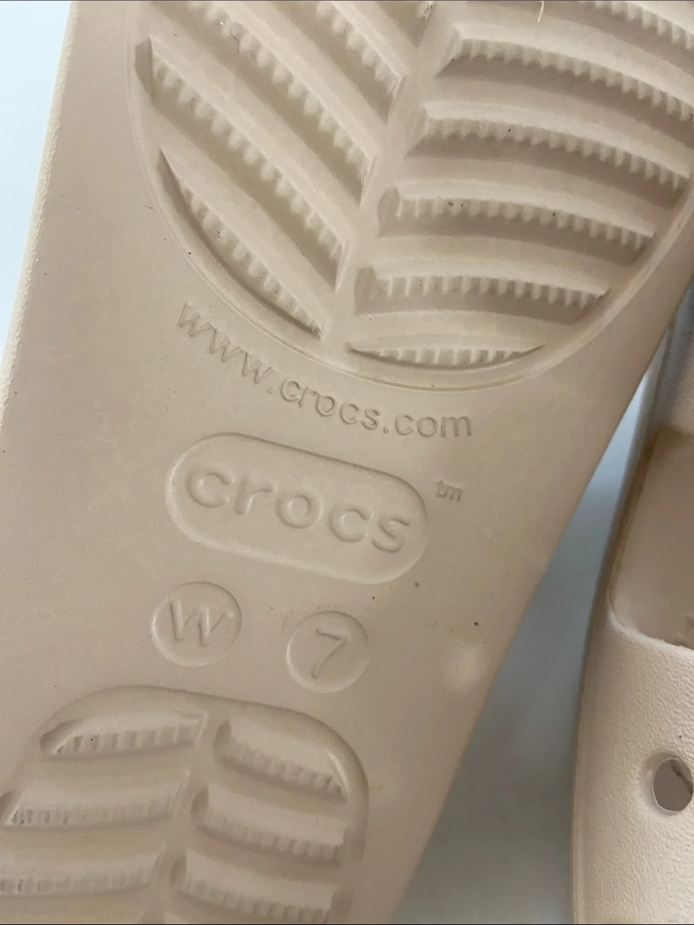 CROCS Kids Beige Dual-Strap Slide Sandals