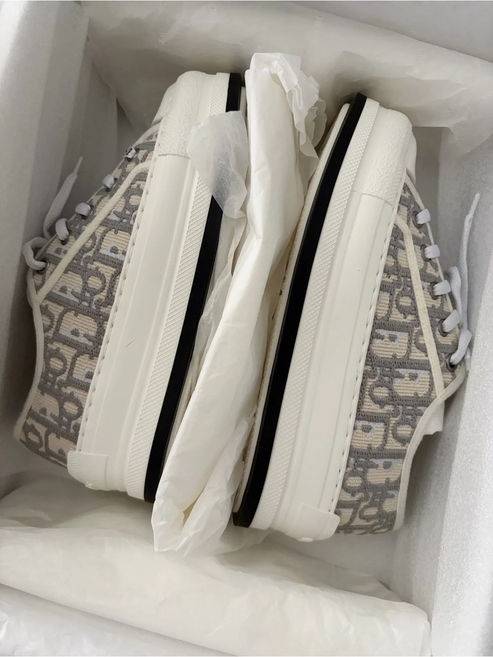 Dior white insole