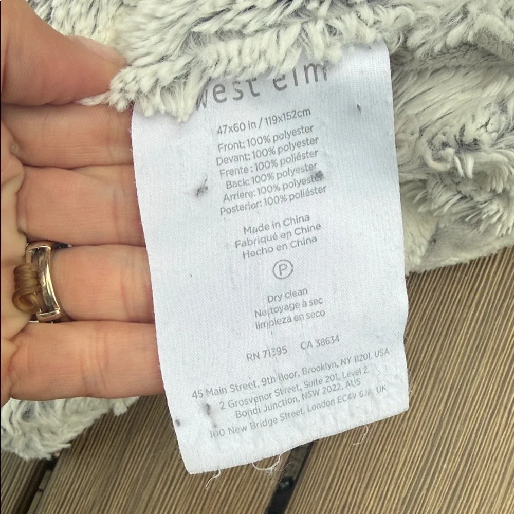 West Elm luxuriously soft