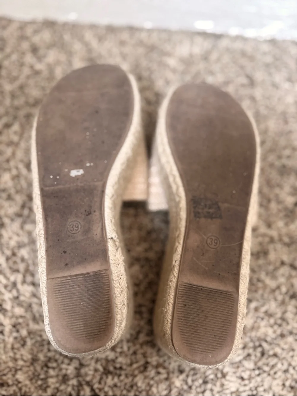 N/A beige espadrille