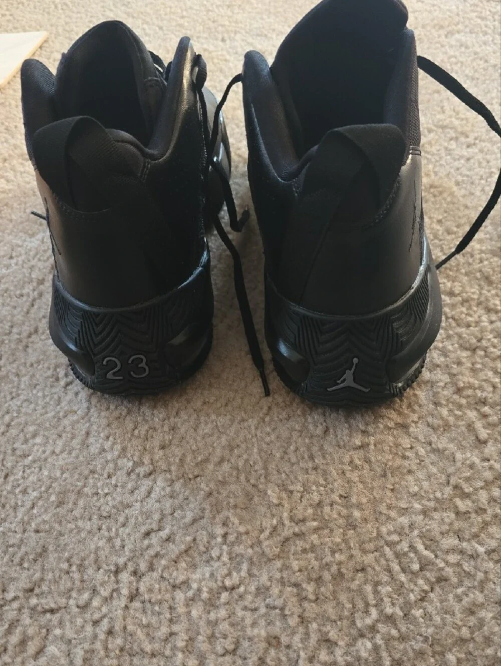 Jordan Men's All-Black High-Top Basketball Sneakers