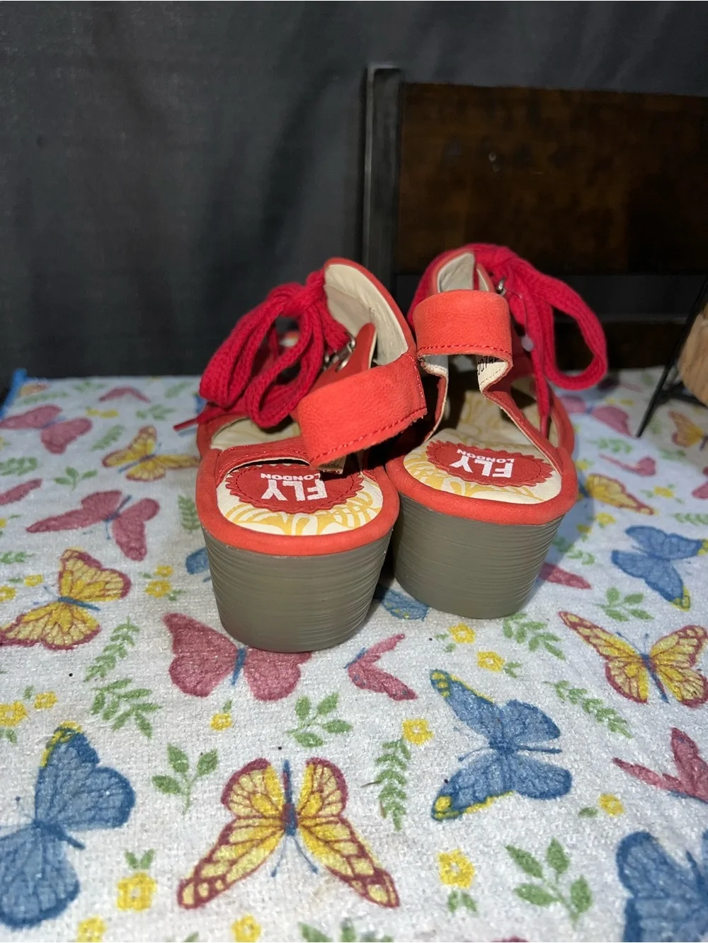 Fly London comfortable red