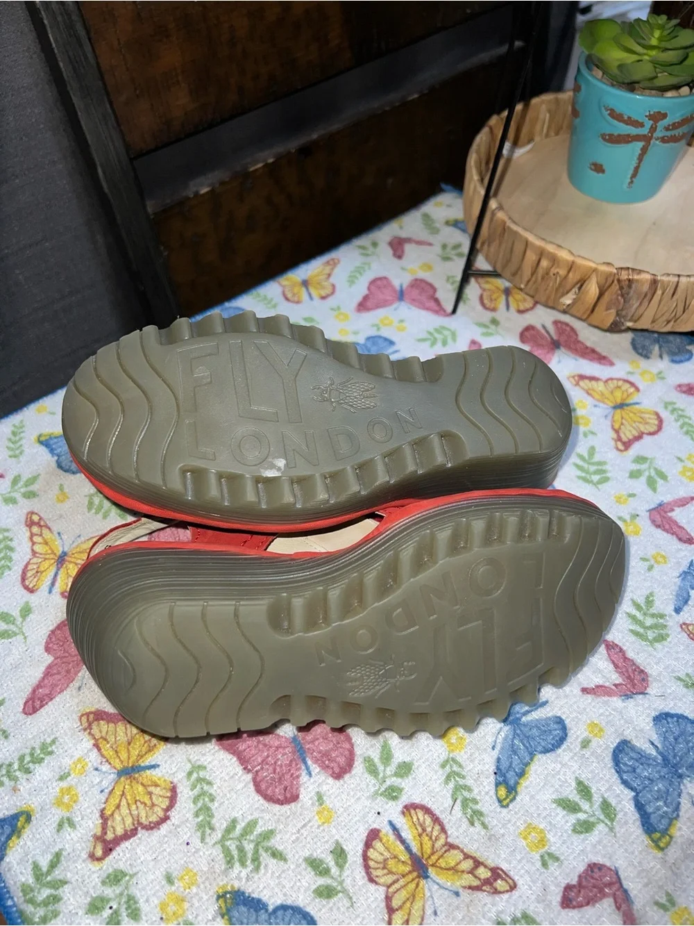 Fly London comfortable red