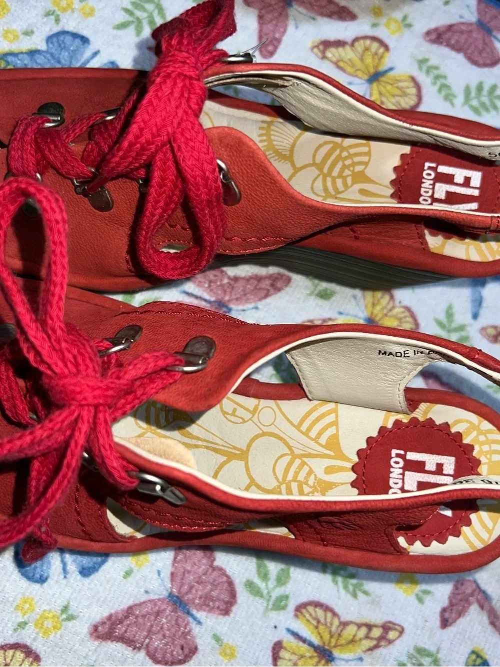 Fly London comfortable red