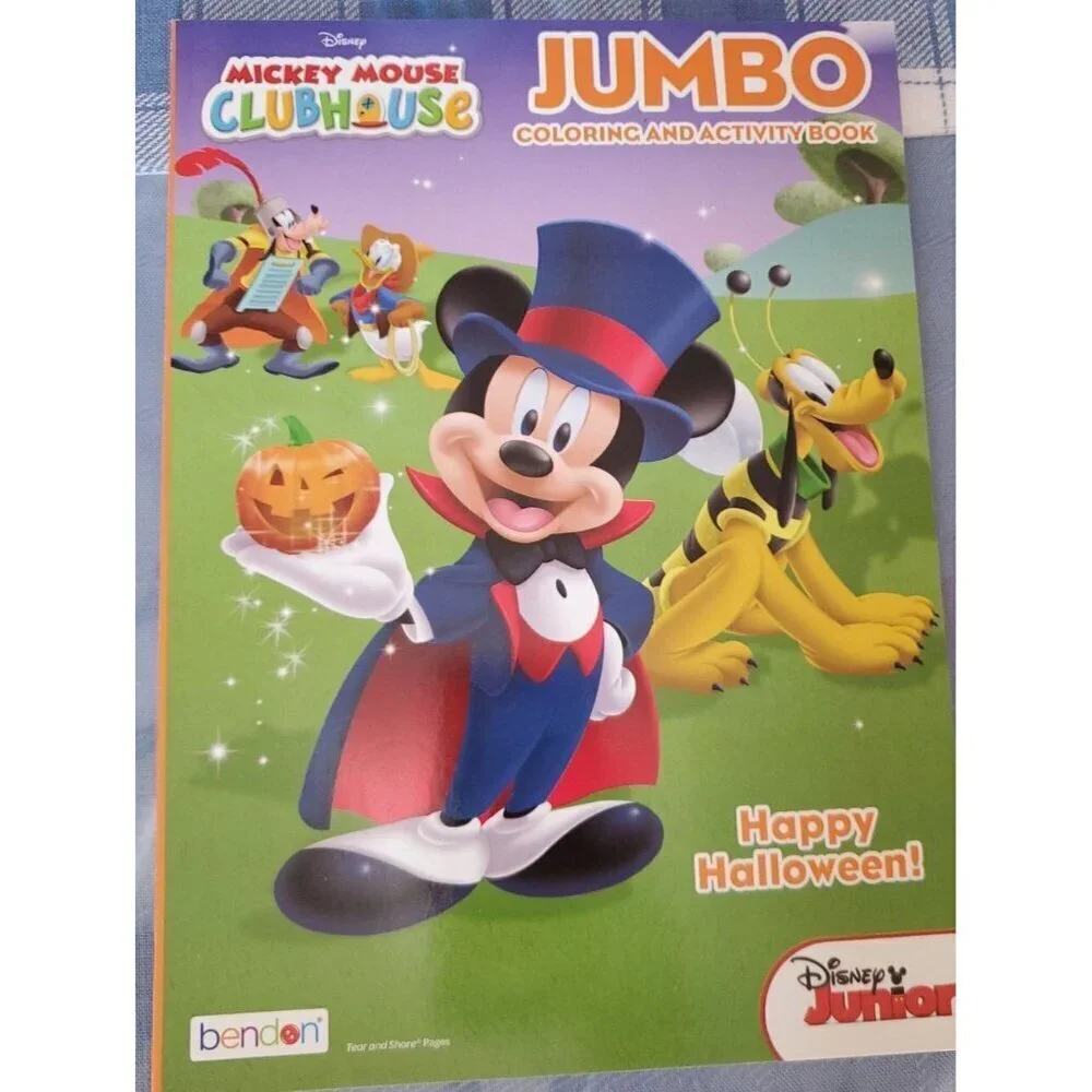 Disney Halloween Mickey Mouse clubhouse jumbo coloring and activity book bendon