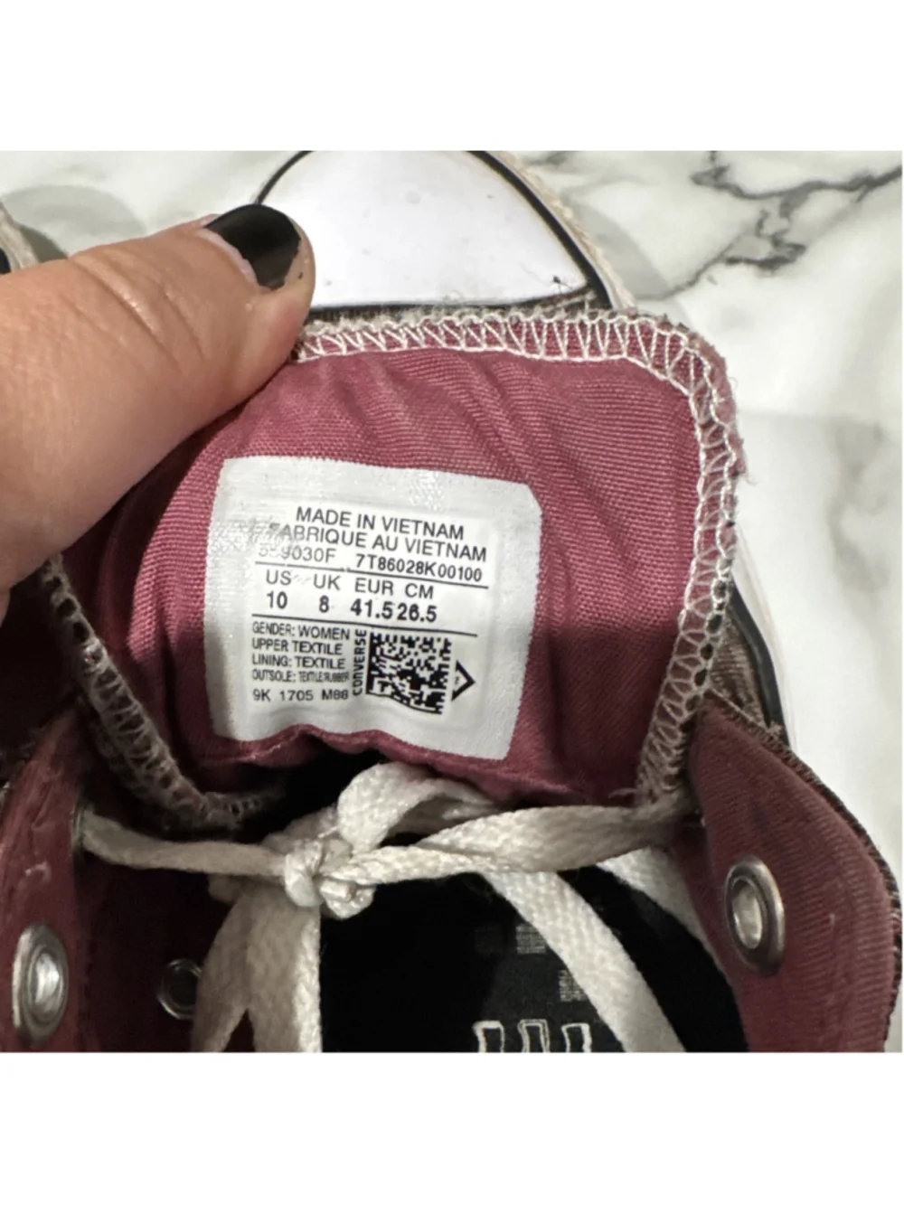 CONVERSE MADISON Port All Star Burgundy Women's Low Top Sneakers Sz 10 Shoes