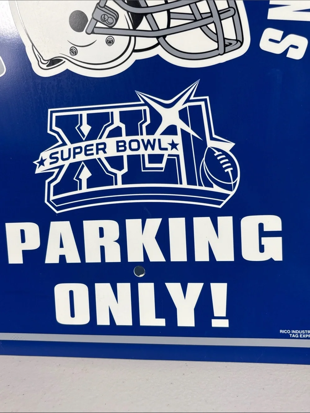 Indianapolis Colts Super Bowl XLI Fan Cave Wall Sign Rico NFL 18x12)