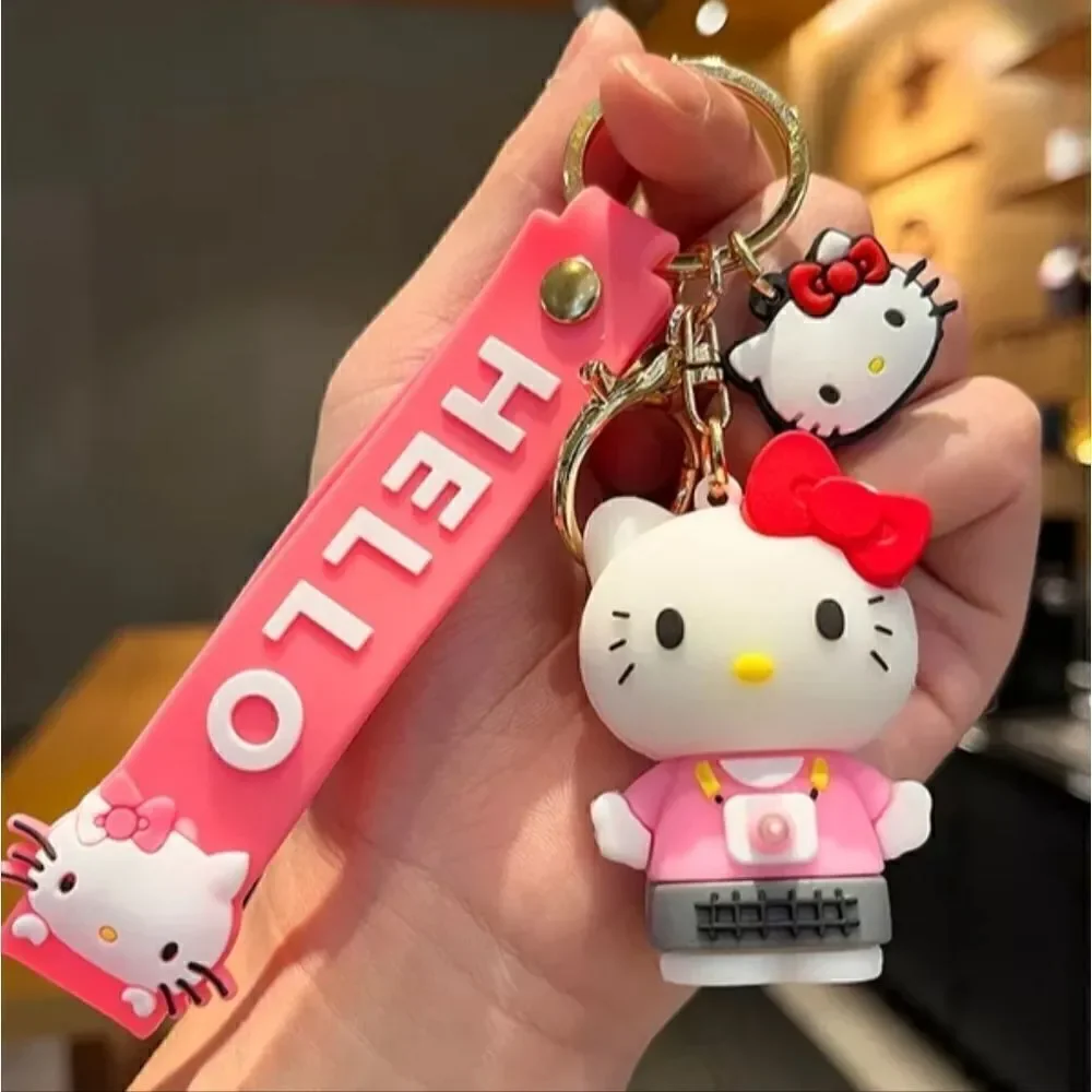 Hello Kitty Sanrio Key Chain Key Ring Charm Cute Figurine Keychain Party Gift