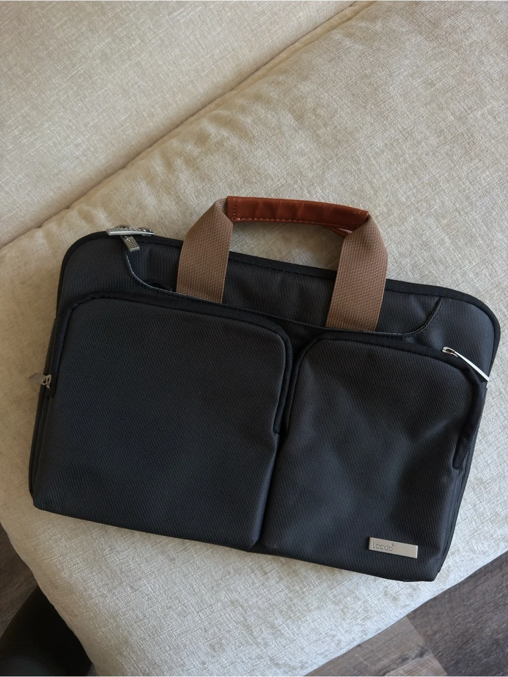 Lacdo Grey Laptop Bag