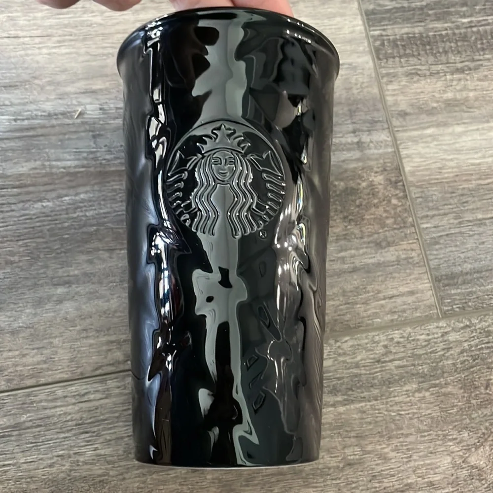 Starbucks black quilted