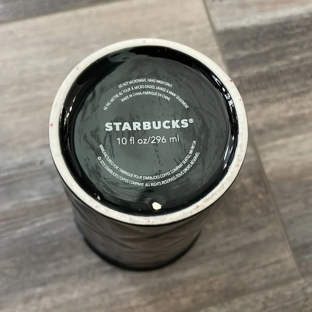 Starbucks black quilted