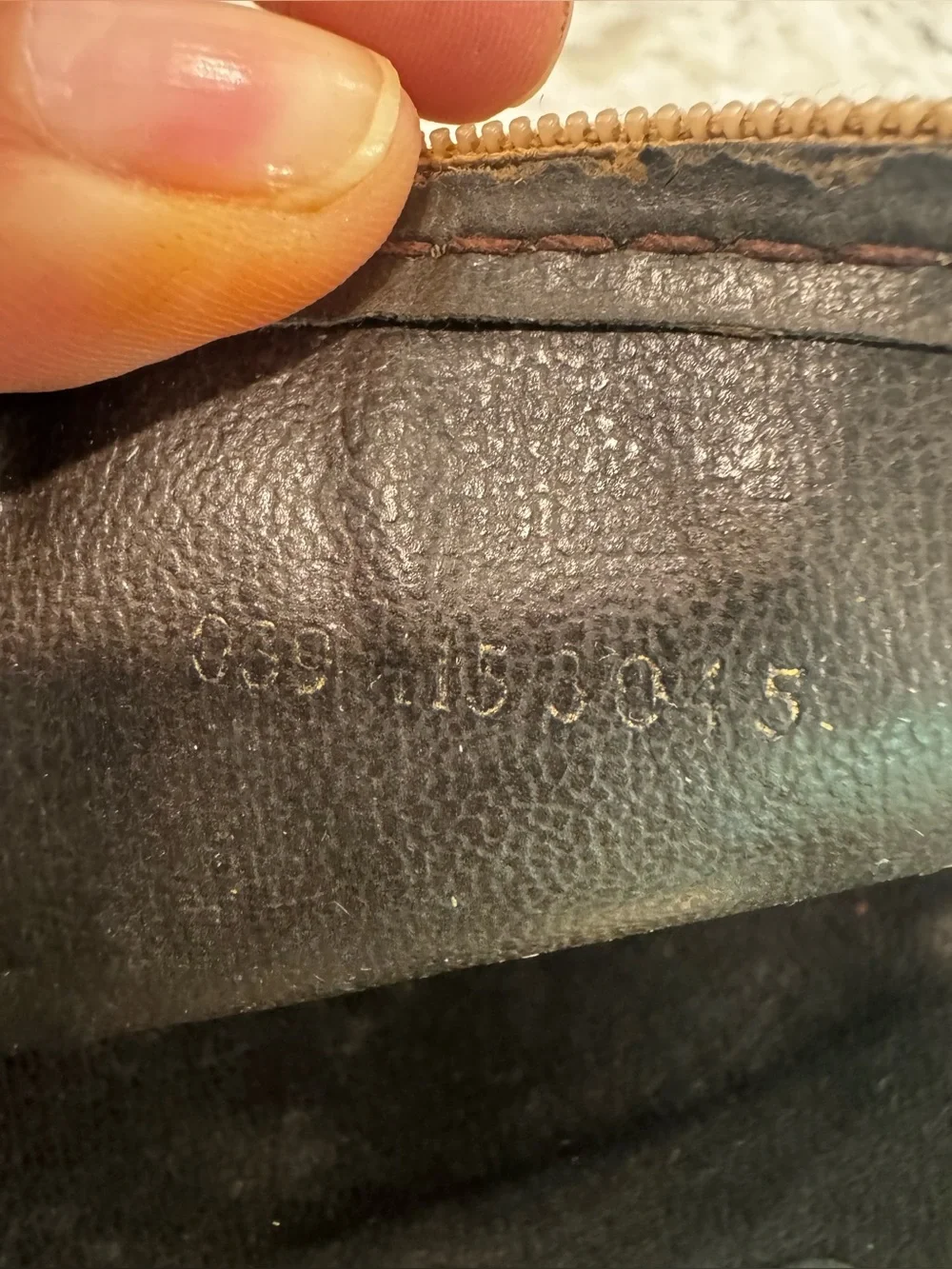 Gucci Vintage Beige Micro GG Cosmetic Pouch