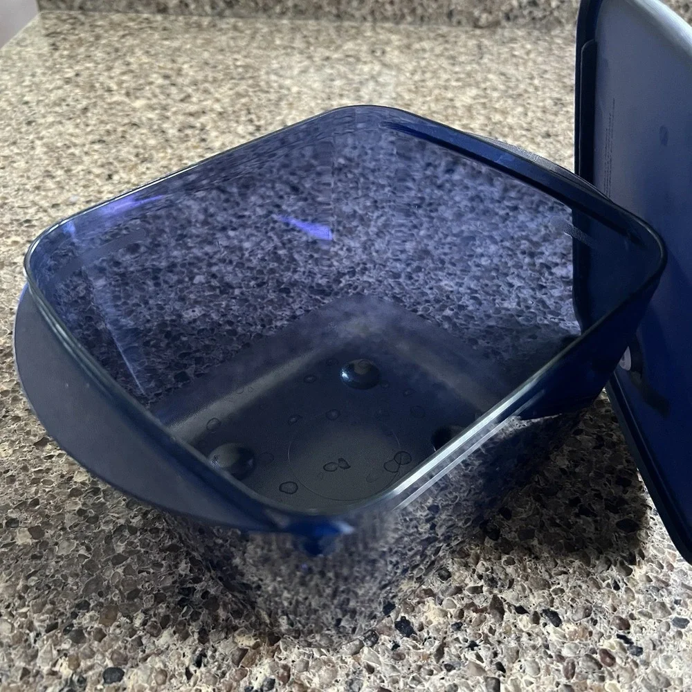 Tupperware blue cup