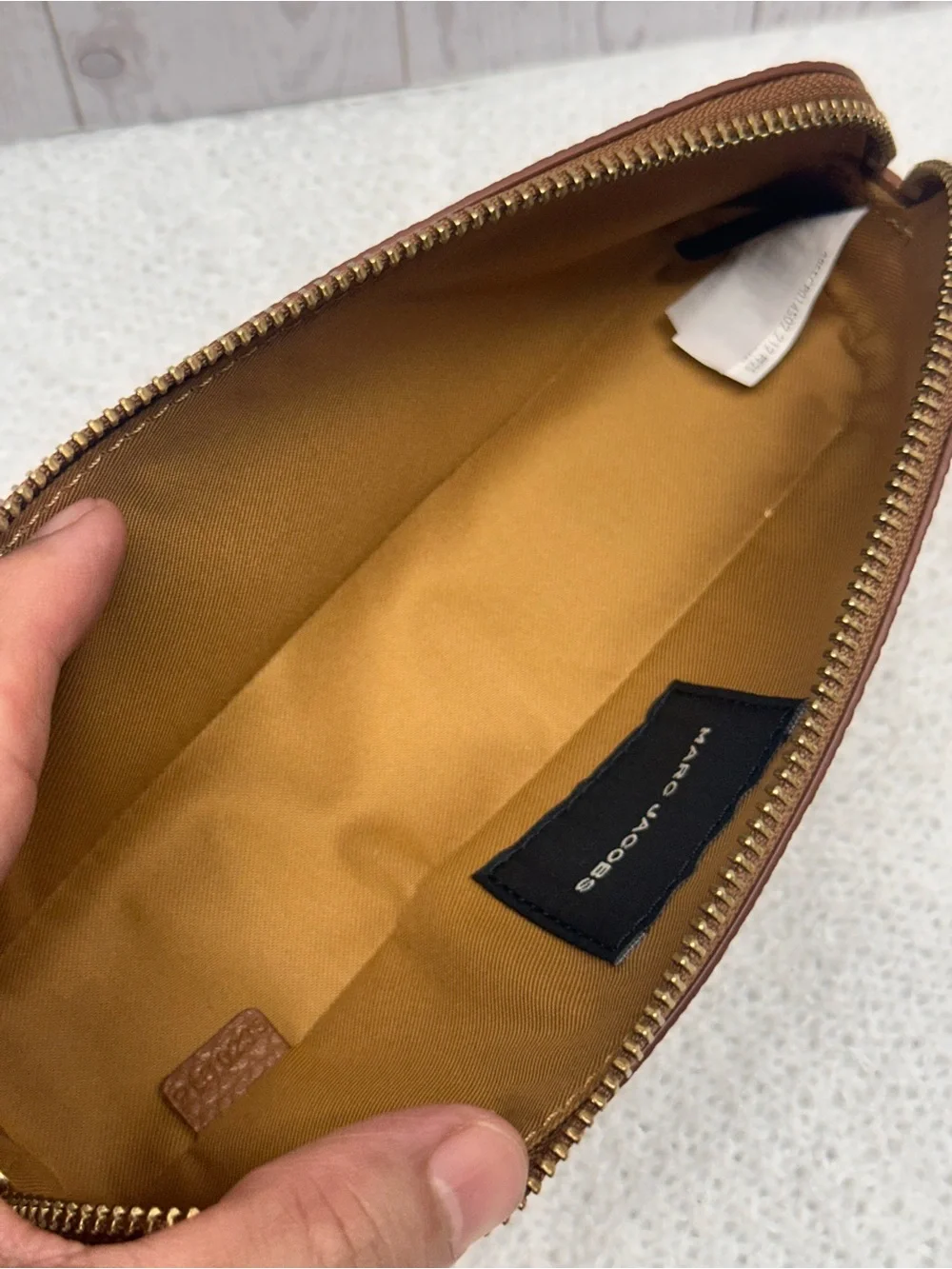 Marc Jacobs Pebbled Leather Pencil Case