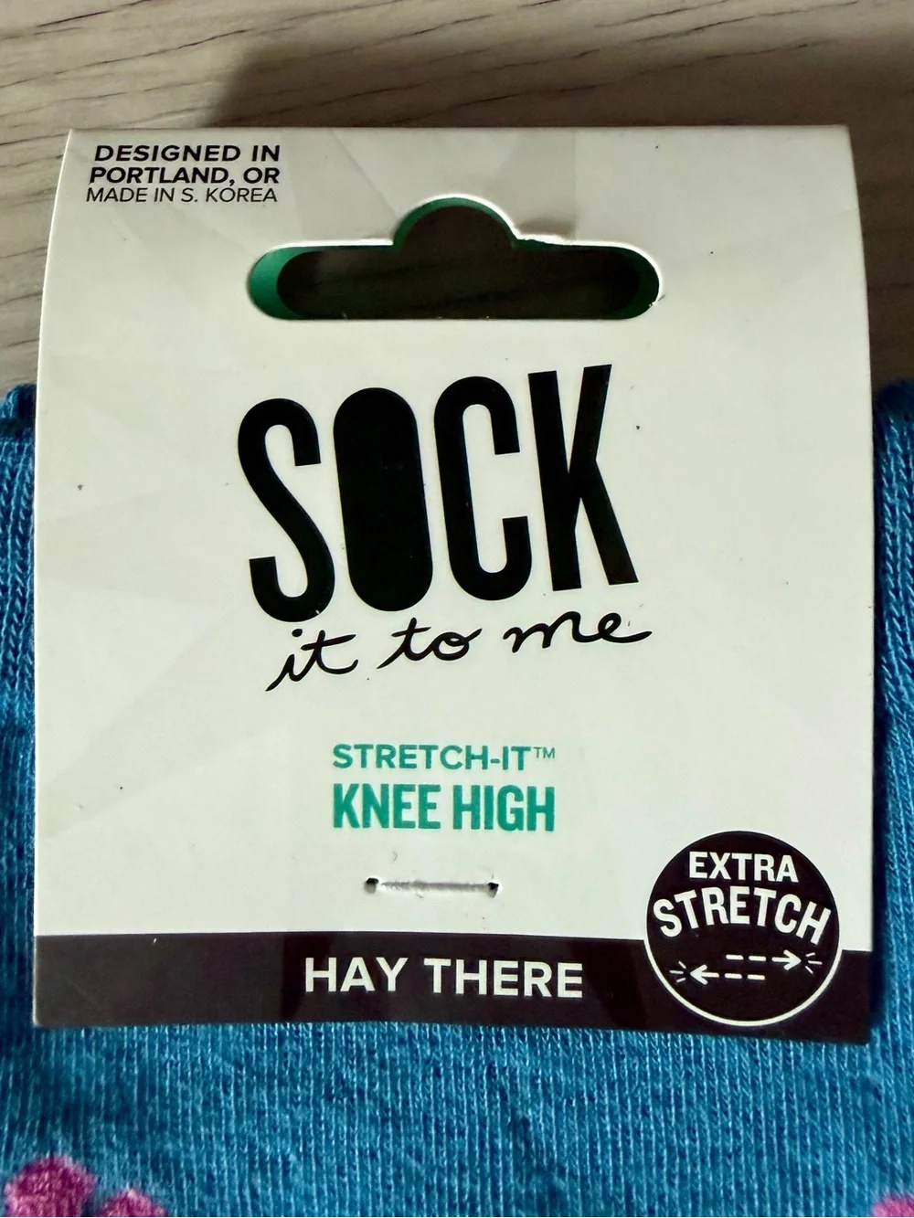 Sock It To Me bright blue
